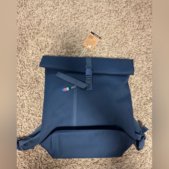 Navy Blue Roll-Top Backpack Got bag Water Resistant Fits 15” Laptop